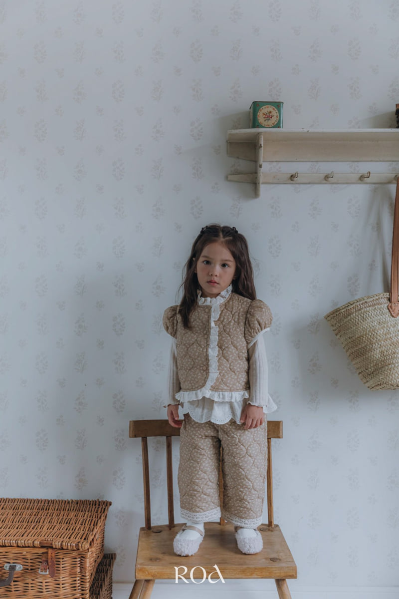 Roa - Korean Children Fashion - #littlefashionista - Quilted Lace Pants - 4