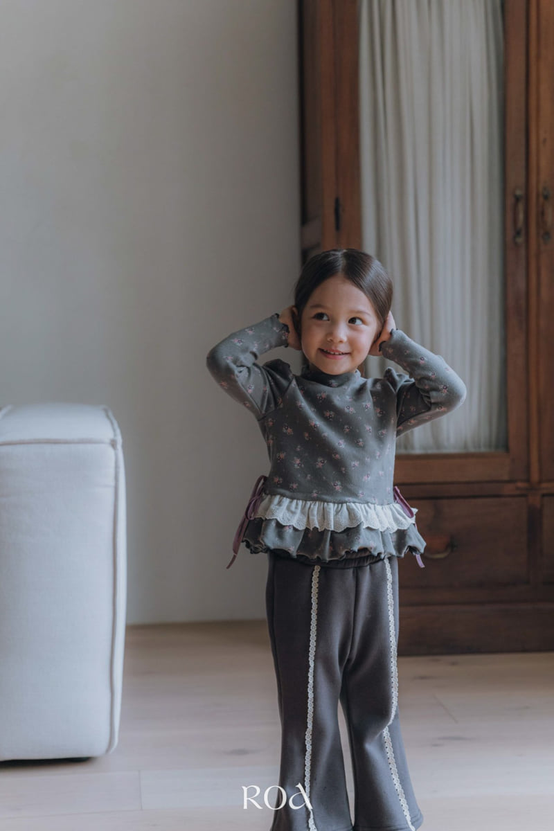 Roa - Korean Children Fashion - #magicofchildhood - Lace Frill Print Tee - 9