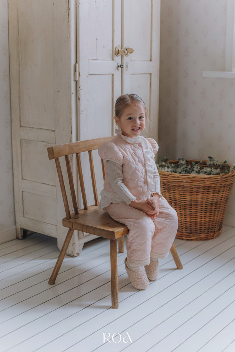 Roa - Korean Children Fashion - #minifashionista - Quilted Lace Vest - 9