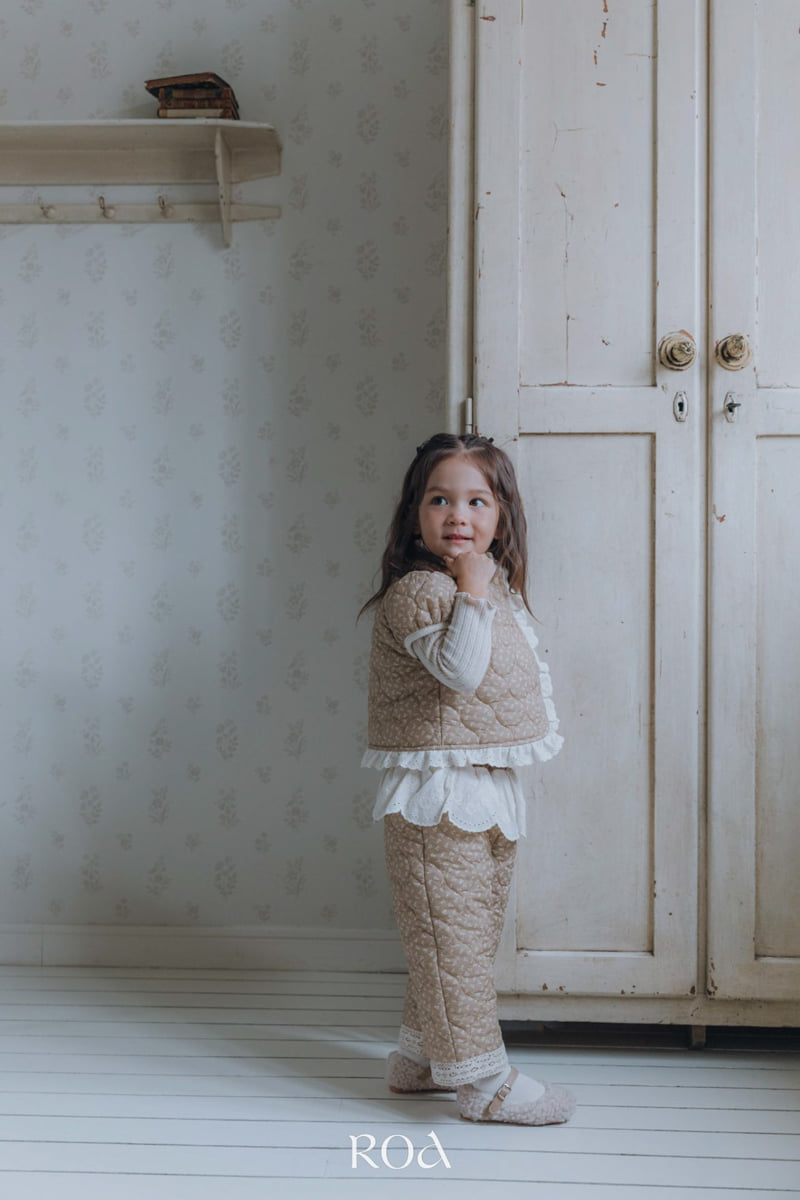 Roa - Korean Children Fashion - #minifashionista - Quilted Lace Pants - 5