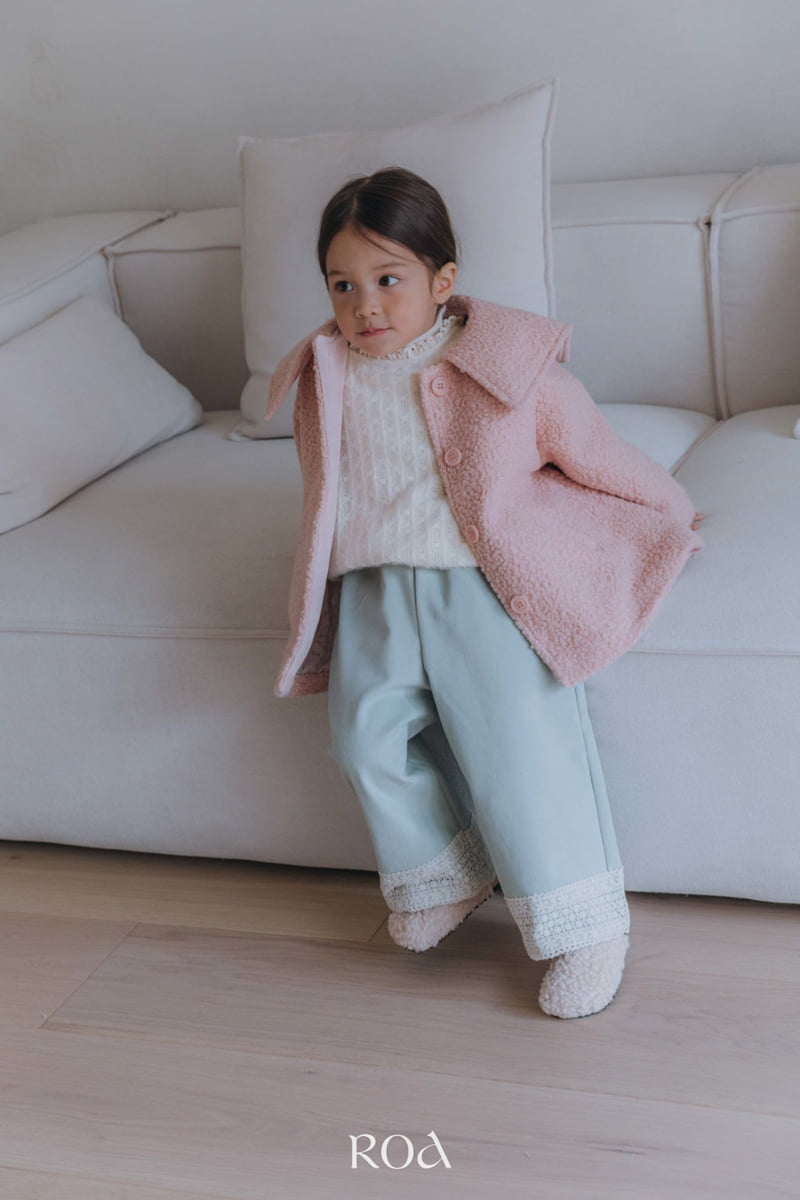 Roa - Korean Children Fashion - #magicofchildhood - Hem Lace Pants - 4