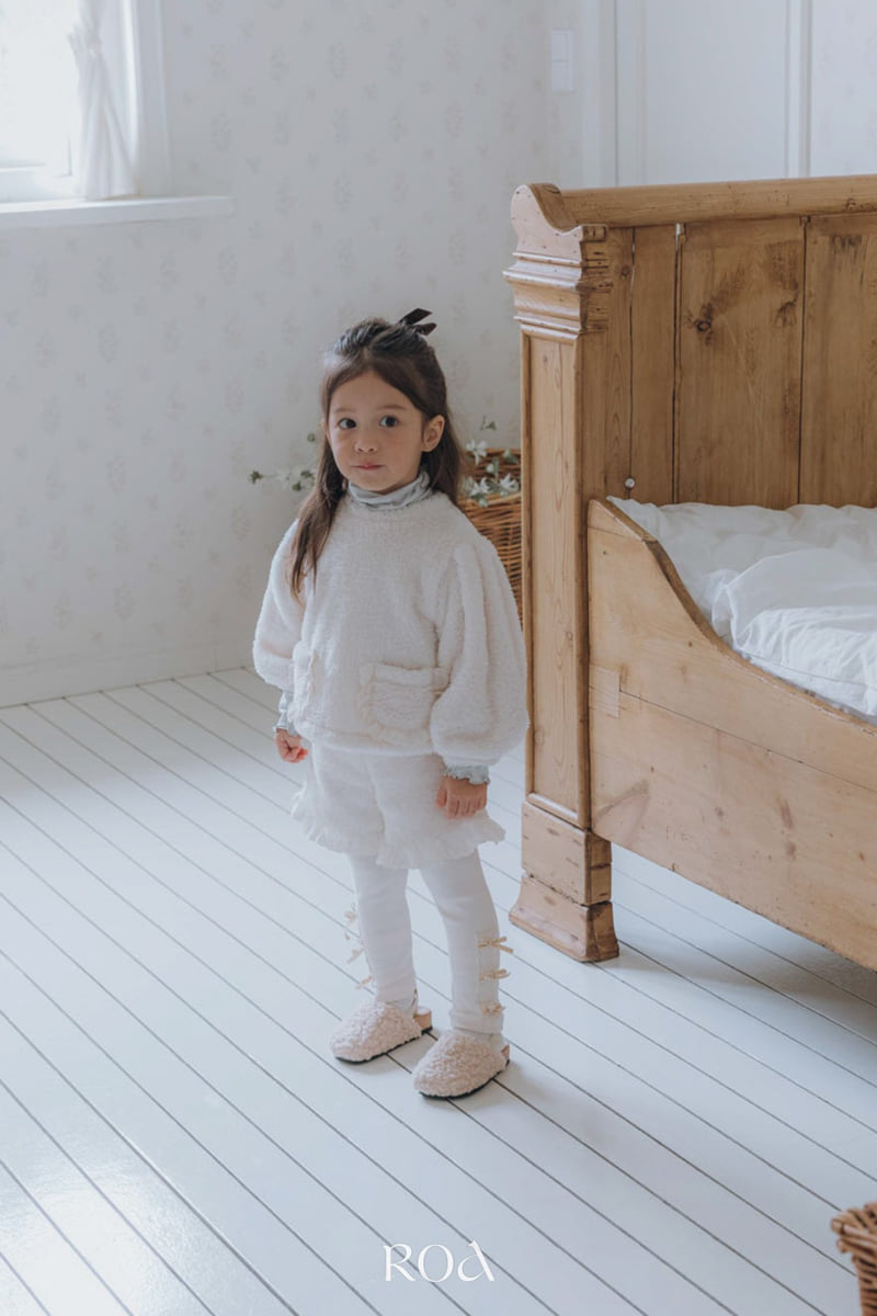 Roa - Korean Children Fashion - #minifashionista - Fleece Lace Set