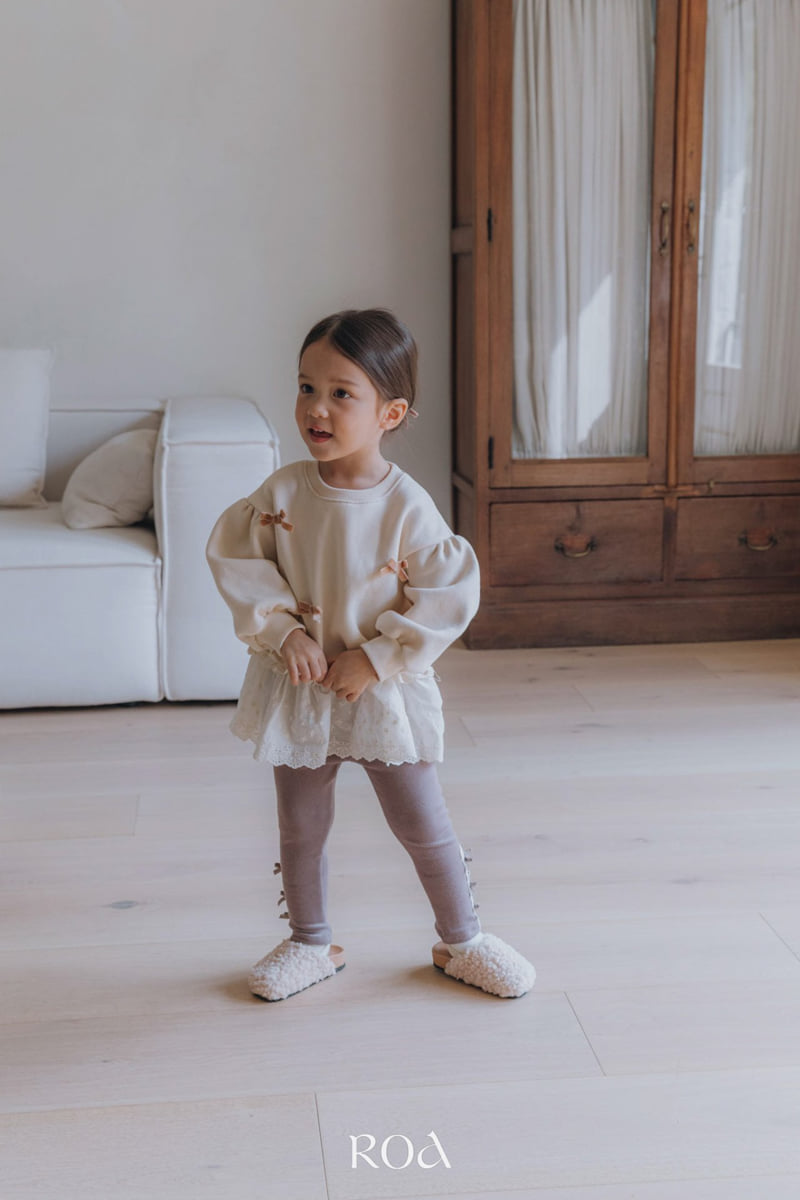 Roa - Korean Children Fashion - #minifashionista - Ribbon Sweatshirt - 8