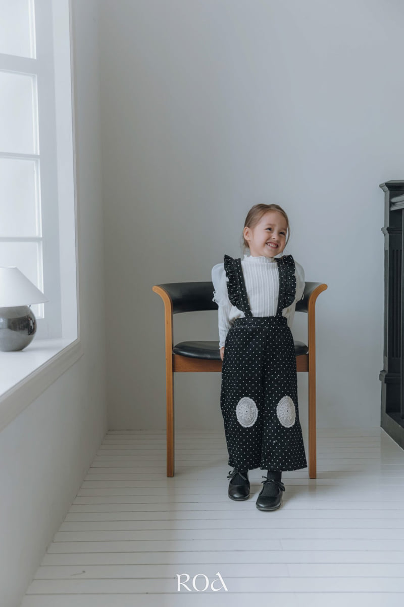 Roa - Korean Children Fashion - #magicofchildhood - Frill Suspender Pants - 4