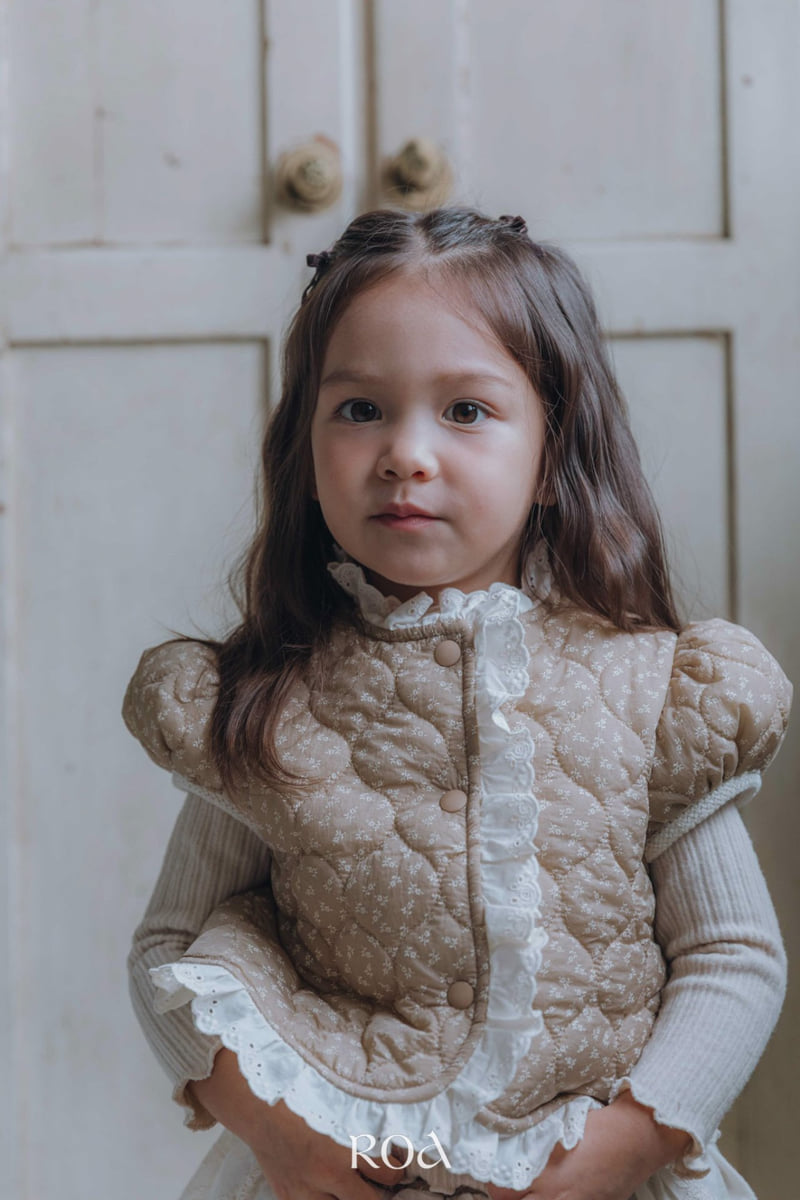 Roa - Korean Children Fashion - #prettylittlegirls - Quilted Lace Vest - 10
