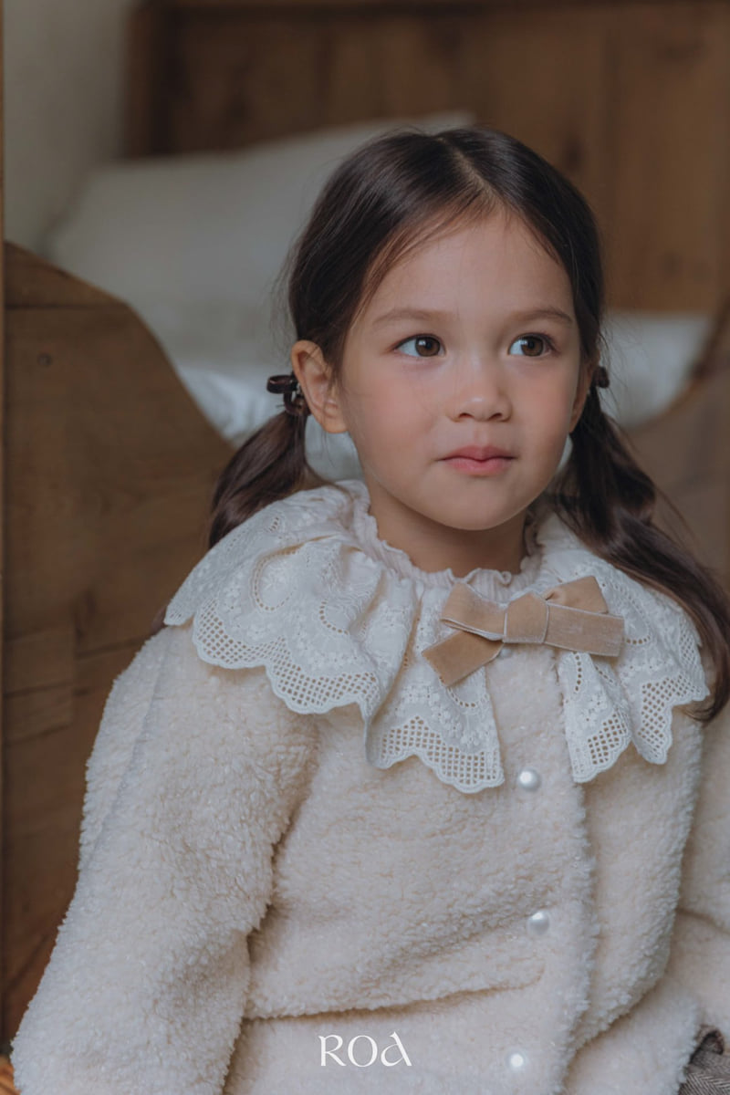 Roa - Korean Children Fashion - #prettylittlegirls - Fleece Lace Jacket - 8