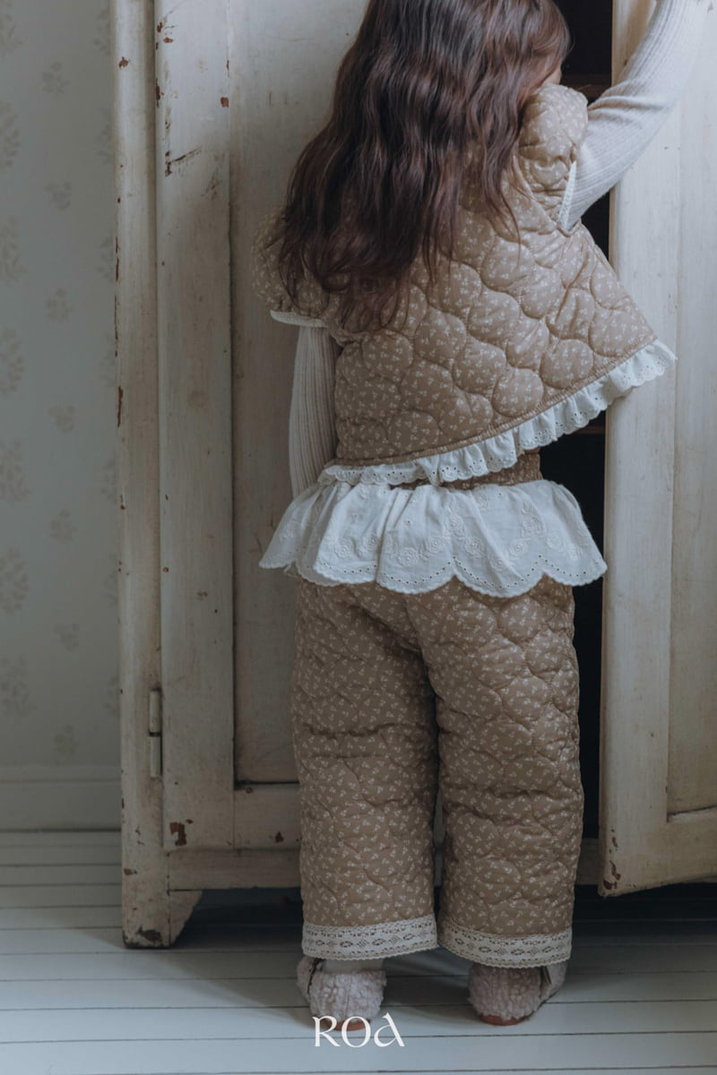 Roa - Korean Children Fashion - #prettylittlegirls - Quilted Lace Pants - 6