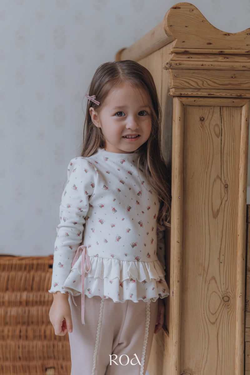 Roa - Korean Children Fashion - #prettylittlegirls - Lace Frill Print Tee - 11