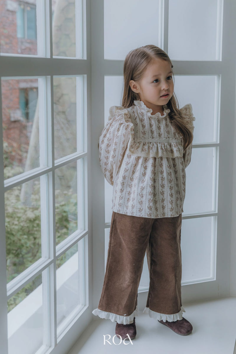 Roa - Korean Children Fashion - #minifashionista - Square Frill Blouse - 4