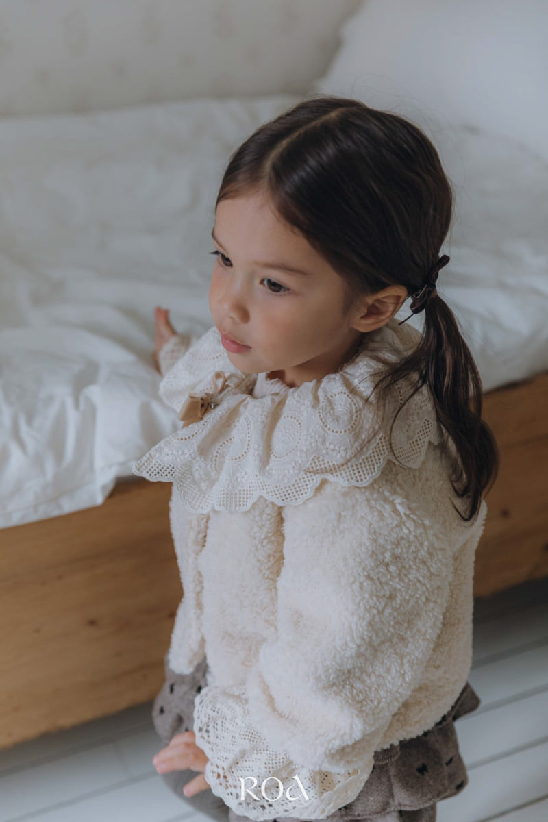 Roa - Korean Children Fashion - #stylishchildhood - Fleece Lace Jacket - 11
