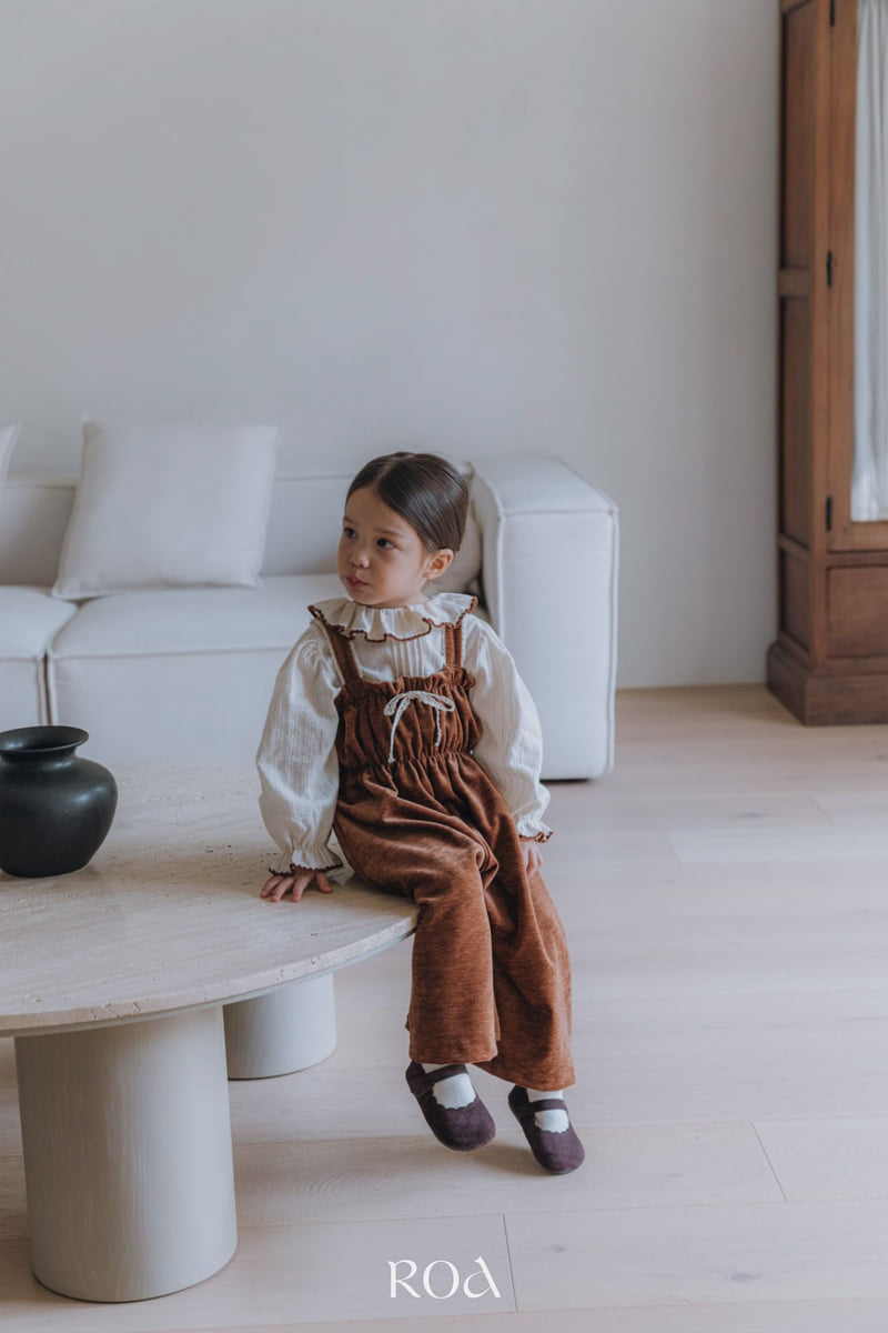 Roa - Korean Children Fashion - #stylishchildhood - Shirring Jumpsuit - 6