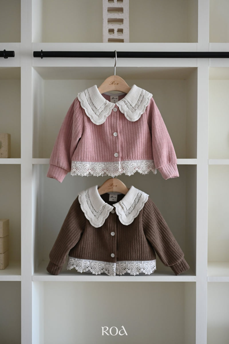 Roa - Korean Children Fashion - #todddlerfashion - Lace Cardigan - 12
