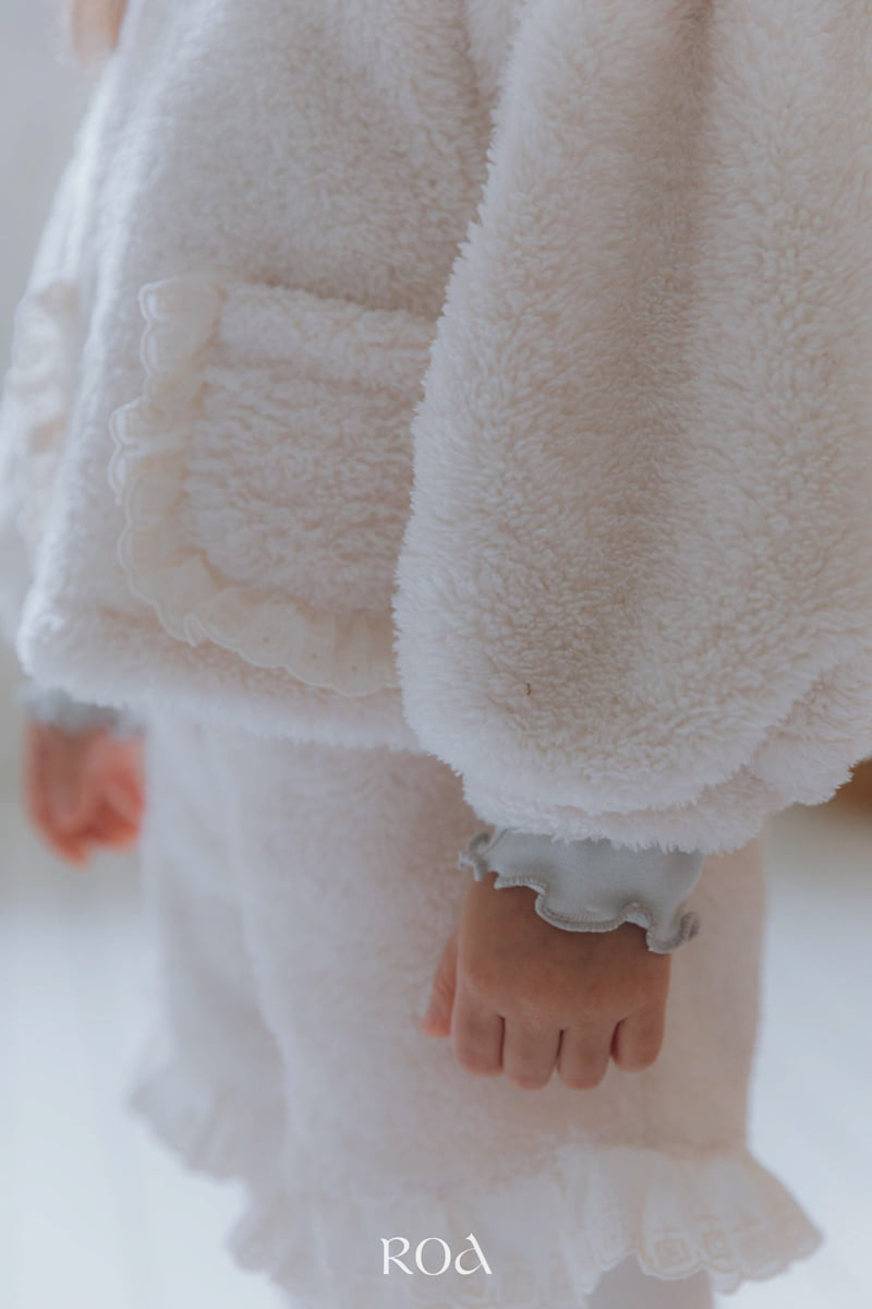 Roa - Korean Children Fashion - #todddlerfashion - Fleece Lace Set - 4