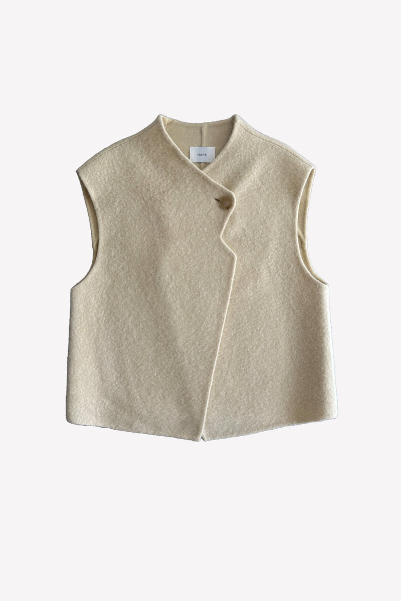 Roomk - Korean Women Fashion - #momslook - Handmade Lama Wool Vest - 2