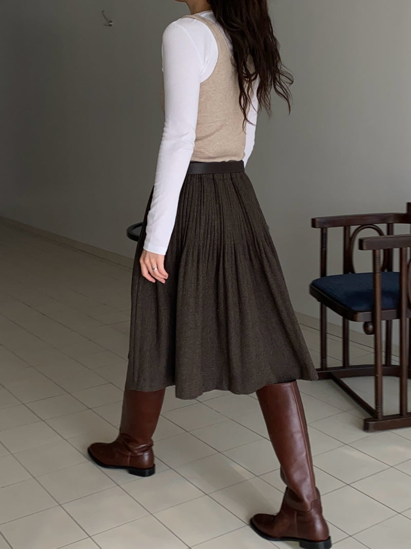 Roomk - Korean Women Fashion - #momslook - Pleated Skirt - 3