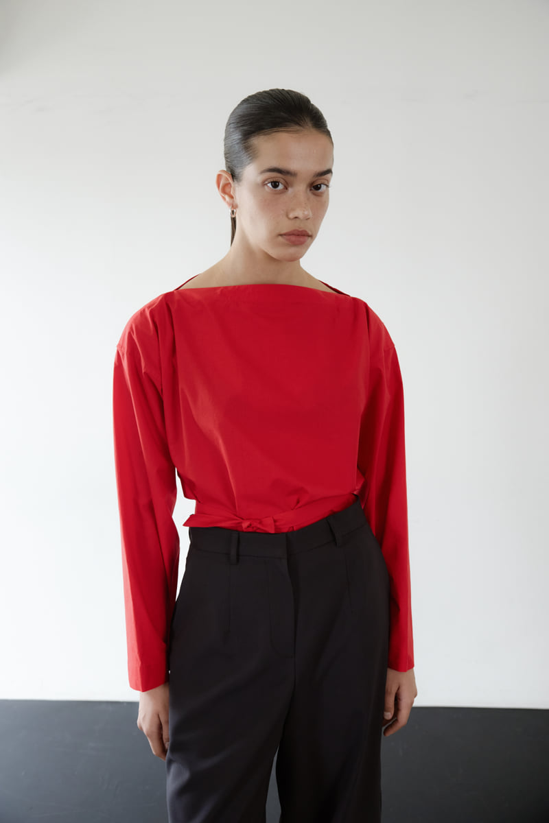 Roomk - Korean Women Fashion - #womensfashion - Lip Blouse - 6