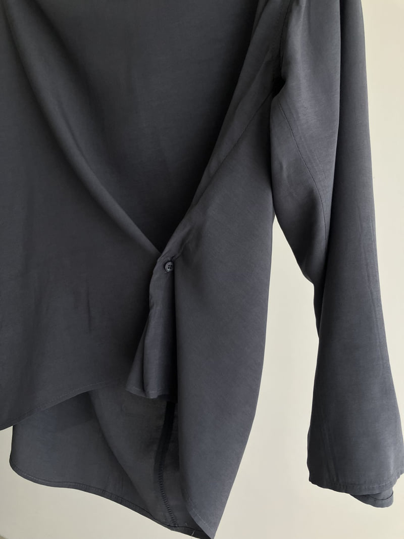 Roomk - Korean Women Fashion - #momslook - Drape Blouse - 4