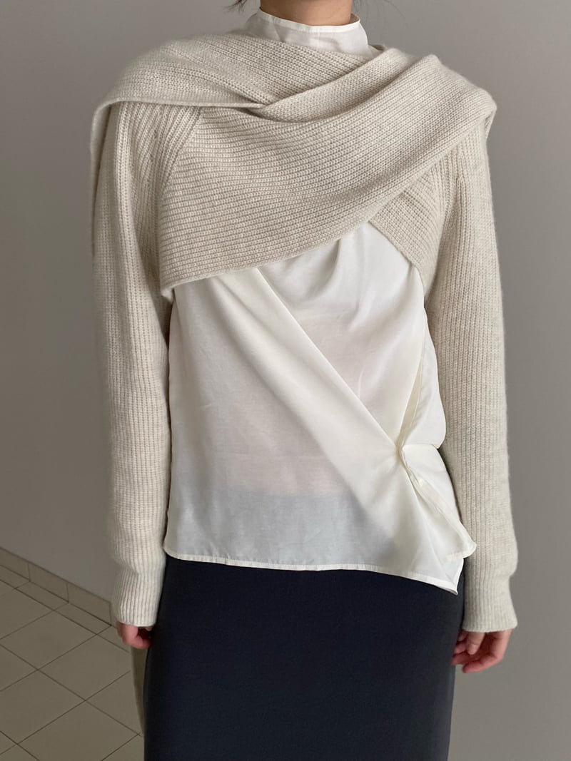 Roomk - Korean Women Fashion - #womensfashion - Drape Blouse - 6