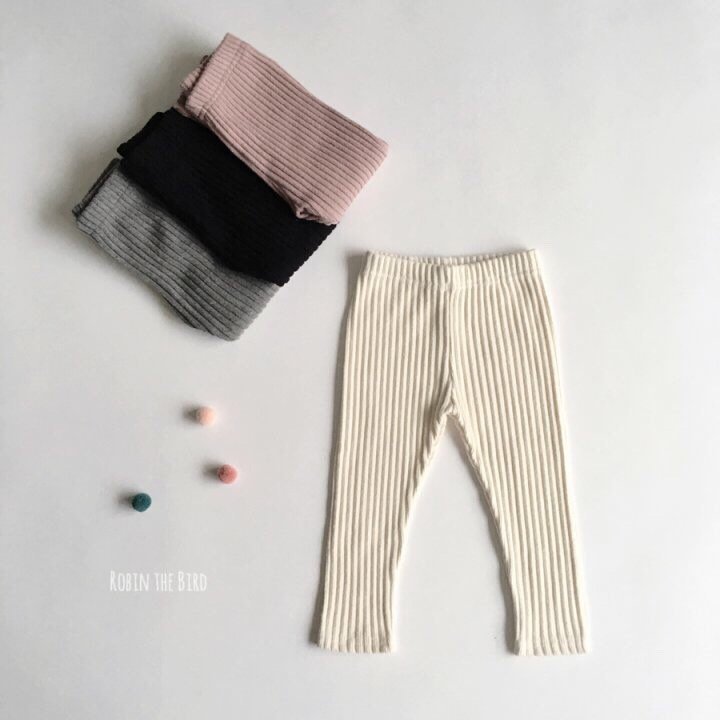 Saerobin - Korean Baby Fashion - #babyboutique - Fleece Ribbed Leggings - 3