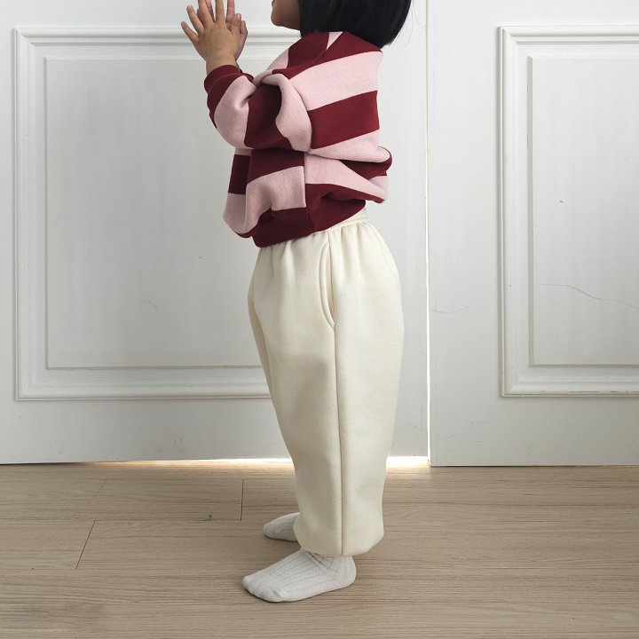 Saerobin - Korean Baby Fashion - #babyclothing - Fleece Jogger Pants - 9