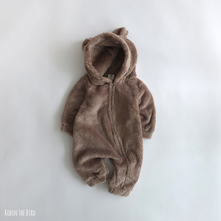 Saerobin - Korean Baby Fashion - #babylifestyle - Fleece Teddy Jumpsuit - 3