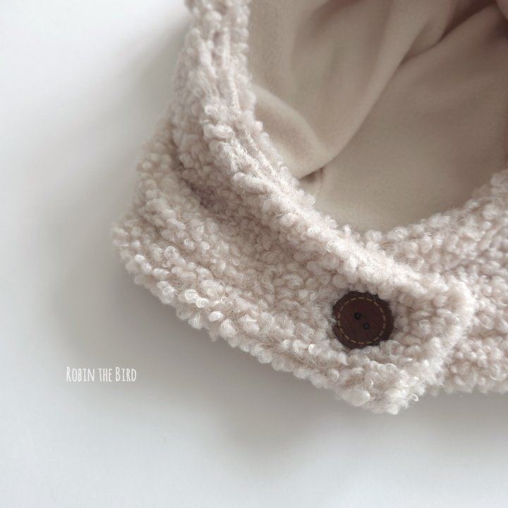Saerobin - Korean Baby Fashion - #babyoninstagram - Teddy Hood Warmer - 5