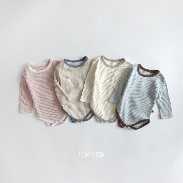 Saerobin - Korean Baby Fashion - #babyoninstagram - Modal Ribbed Bodysuit Set - 6