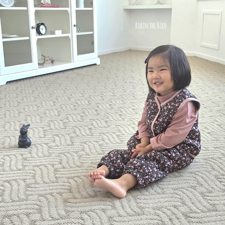 Saerobin - Korean Baby Fashion - #babyoninstagram - Quilted Vest Kimchi Set - 4