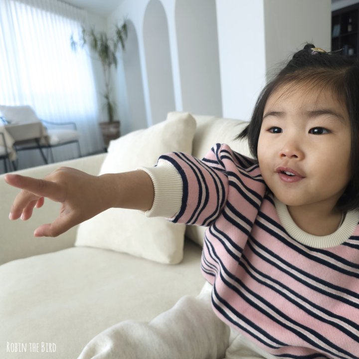 Saerobin - Korean Baby Fashion - #babyoutfit - Stripe Fleece Sweatshirt - 3