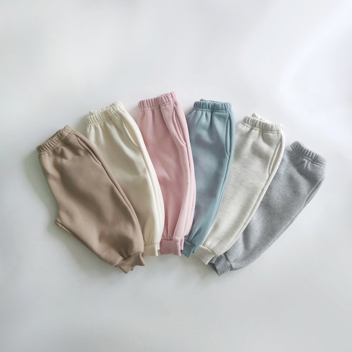 Saerobin - Korean Baby Fashion - #babyoutfit - Fleece Jogger Pants