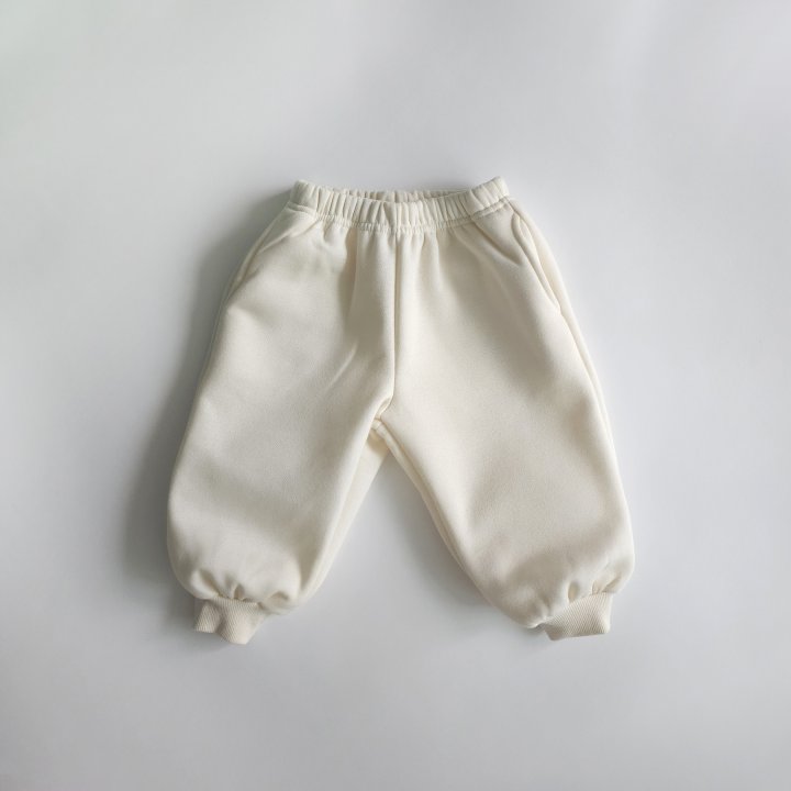 Saerobin - Korean Baby Fashion - #babyoutfit - Fleece Jogger Pants - 2