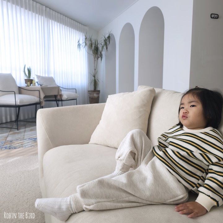 Saerobin - Korean Baby Fashion - #onlinebabyboutique - Stripe Fleece Sweatshirt - 5