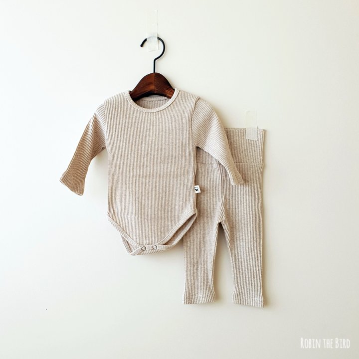 Saerobin - Korean Baby Fashion - #onlinebabyboutique - Ribbed Bodysuit Bottom - 8