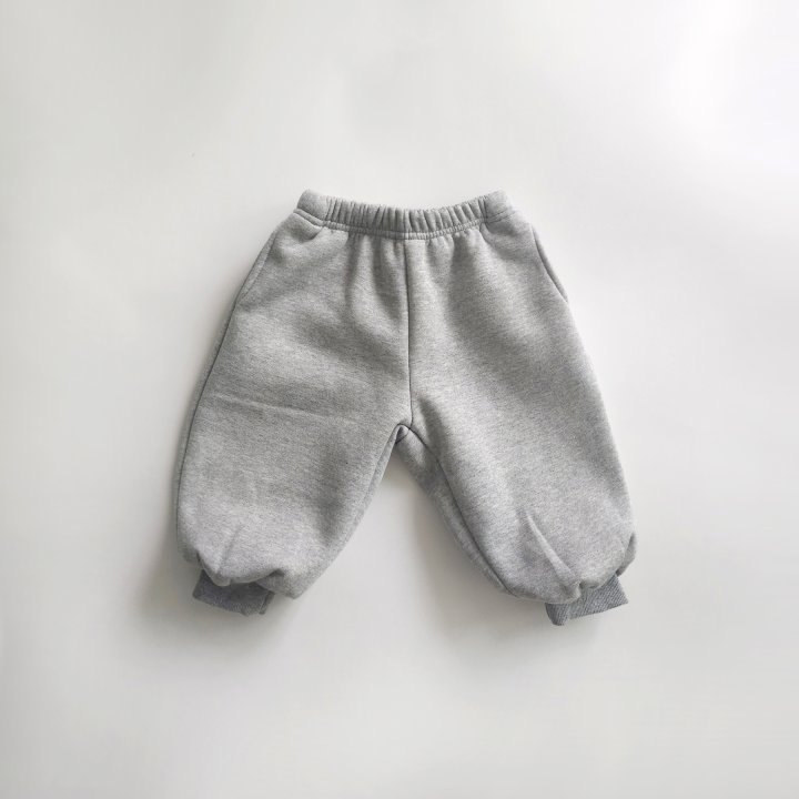 Saerobin - Korean Baby Fashion - #onlinebabyshop - Fleece Jogger Pants - 5
