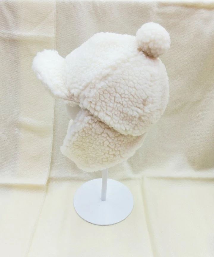 Shinseage Kids - Korean Children Fashion - #childrensboutique - Long Ear Fleece Ball Hat - 6