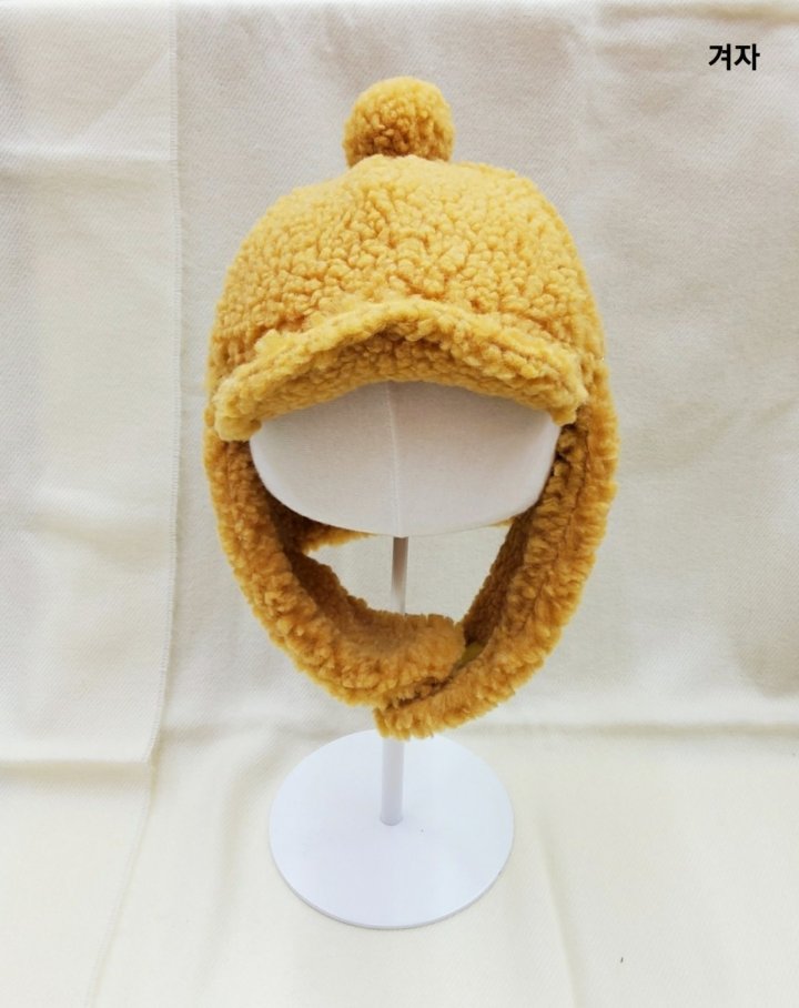 Shinseage Kids - Korean Children Fashion - #designkidswear - Long Ear Fleece Ball Hat - 7