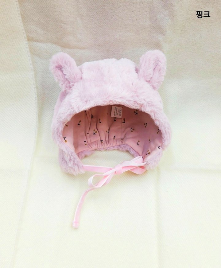 Shinseage Kids - Korean Children Fashion - #discoveringself - Cherry Bear Earflap Hat - 3