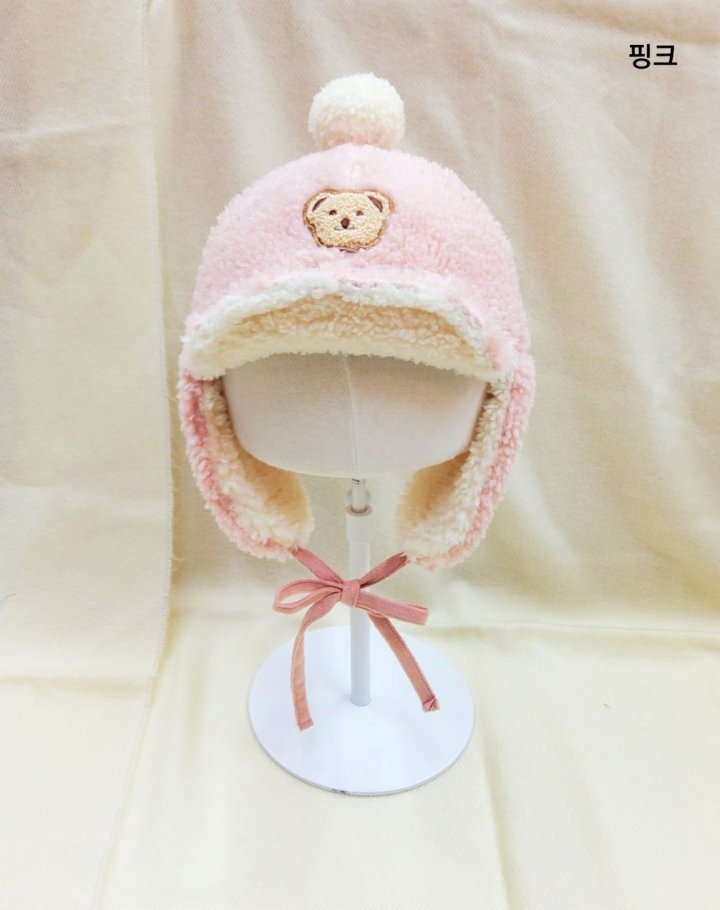 Shinseage Kids - Korean Children Fashion - #fashionkids - Teddy Fleece Ball Earflap Hat - 3