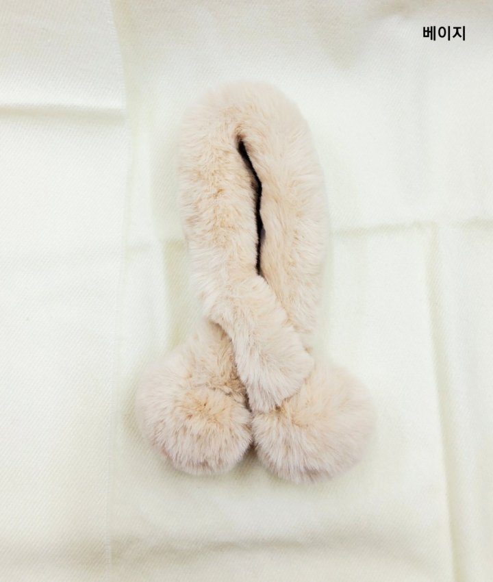 Shinseage Kids - Korean Children Fashion - #kidsshorts - Double Pom Ring Neck Warmer - 2