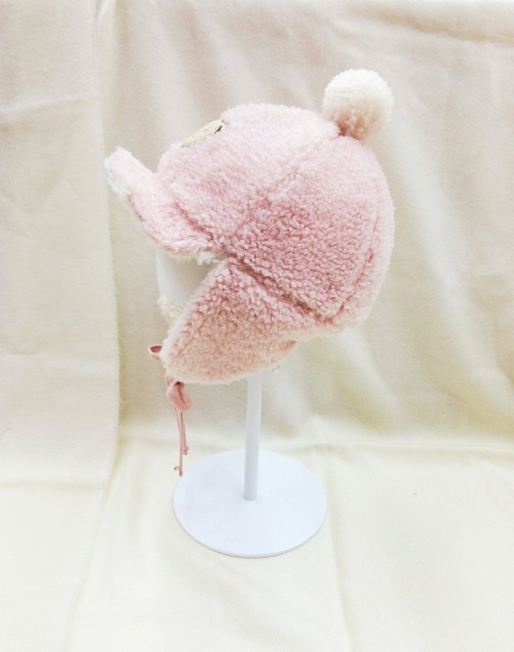 Shinseage Kids - Korean Children Fashion - #fashionkids - Teddy Fleece Ball Earflap Hat - 4