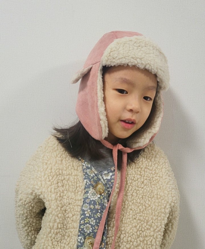 Shinseage Kids - Korean Children Fashion - #kidsshorts - Suede Earflap Hat - 2