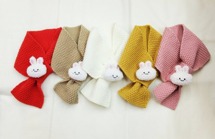 Shinseage Kids - Korean Children Fashion - #kidzfashiontrend - Bunny Knit Neck Warmer
