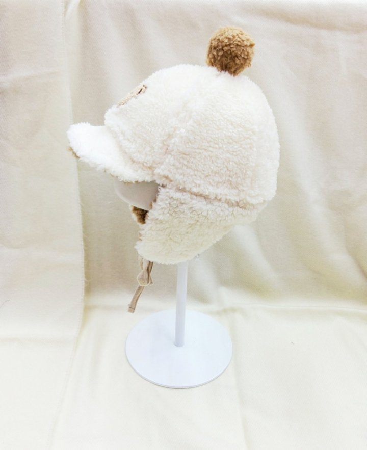 Shinseage Kids - Korean Children Fashion - #kidzfashiontrend - Teddy Fleece Ball Earflap Hat - 6