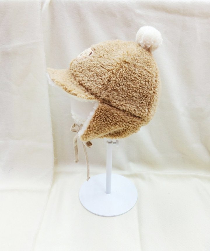 Shinseage Kids - Korean Children Fashion - #littlefashionista - Teddy Fleece Ball Earflap Hat - 8