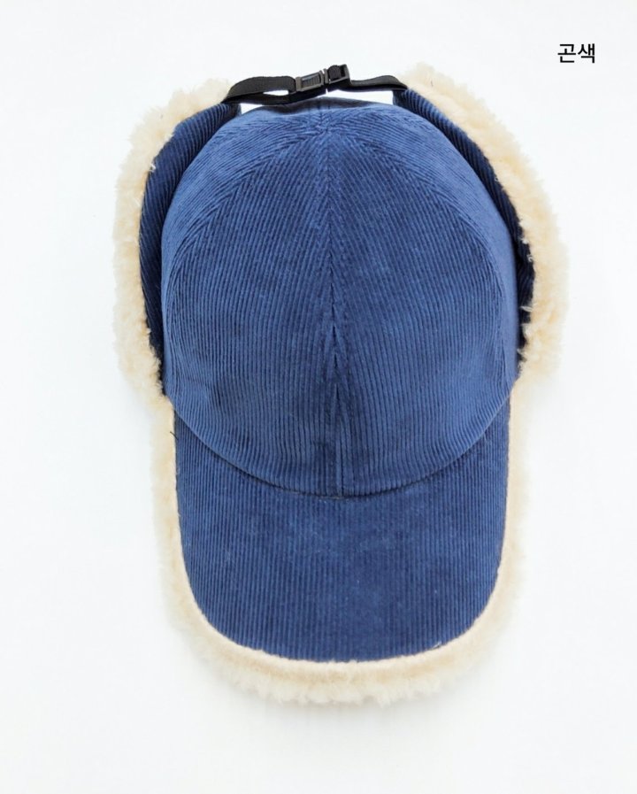 Shinseage Kids - Korean Children Fashion - #littlefashionista - Corduroy Fleece Earflap Ball Cap - 3