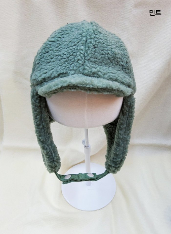 Shinseage Kids - Korean Children Fashion - #prettylittlegirls - Fleece Button Earflap Hat - 5