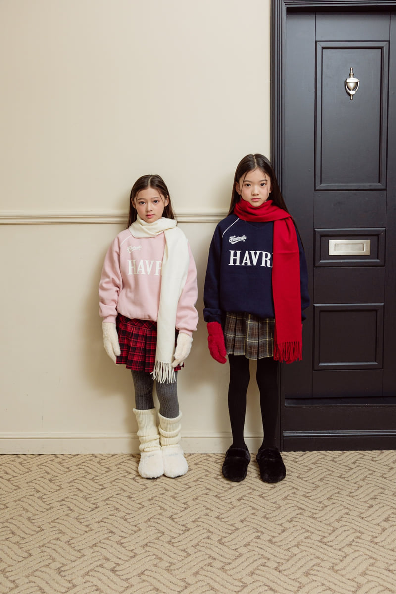Sm2 - Korean Children Fashion - #Kfashion4kids - Raglan Brushed Sweatshirt - 8