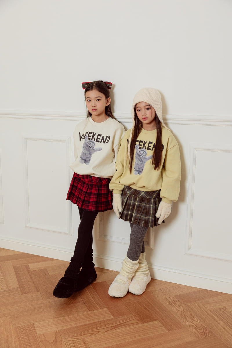 Sm2 - Korean Children Fashion - #Kfashion4kids - Check Pleated Skirt - 8