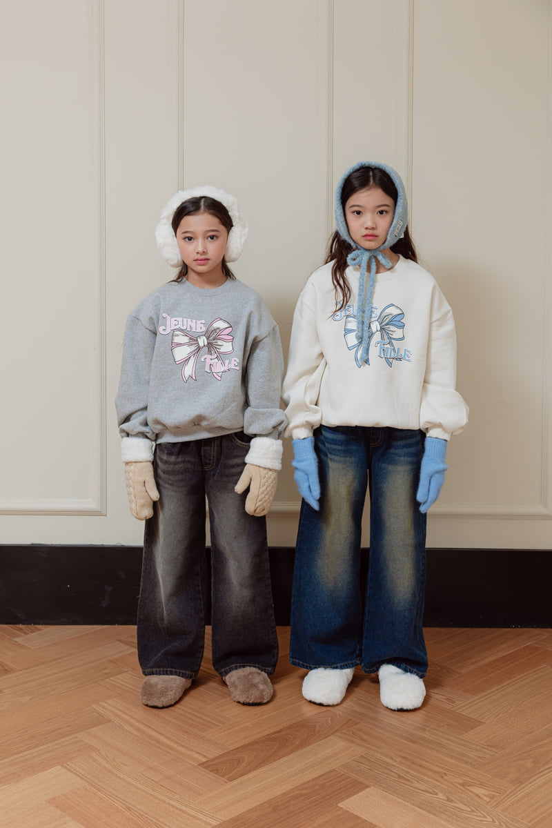 Sm2 - Korean Children Fashion - #childofig - Ribbon Brushed Sweatshirt - 6
