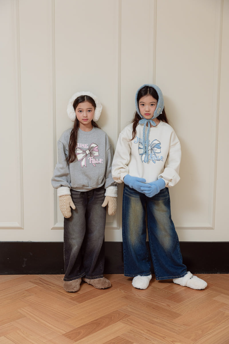 Sm2 - Korean Children Fashion - #childrensboutique - Brushed Wide Denim Pants - 11